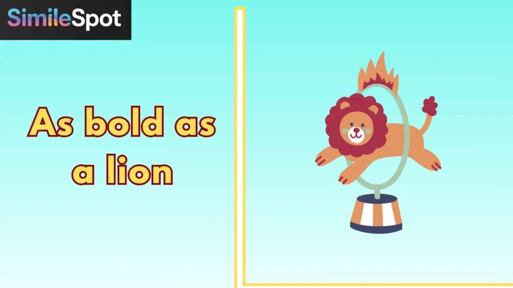 As bold as a lion