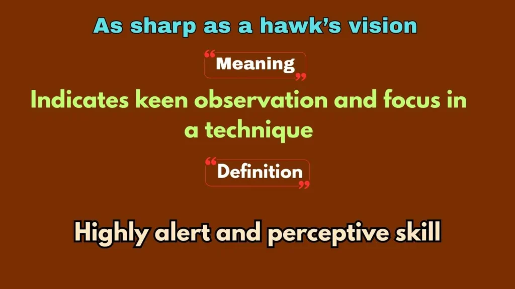 As sharp as a hawk’s vision