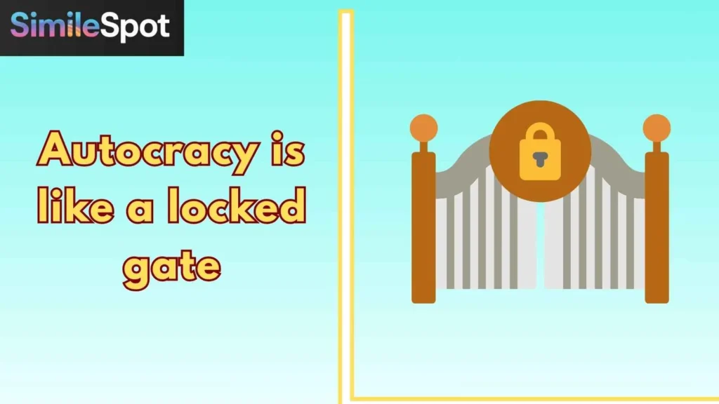 Autocracy is like a locked gate