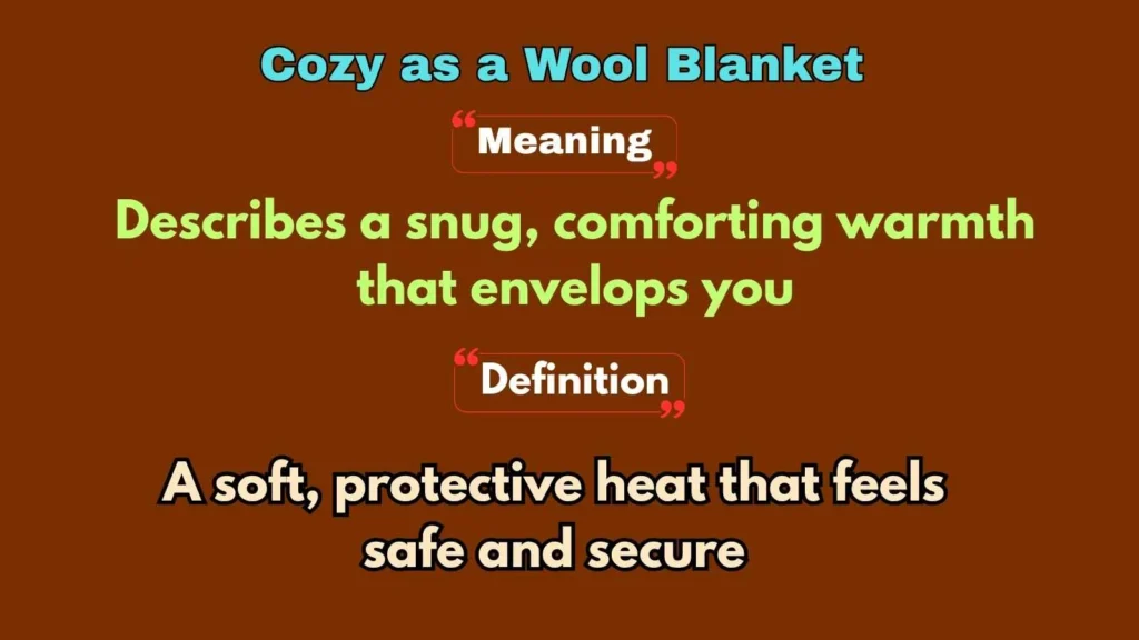 Cozy as a Wool Blanket
