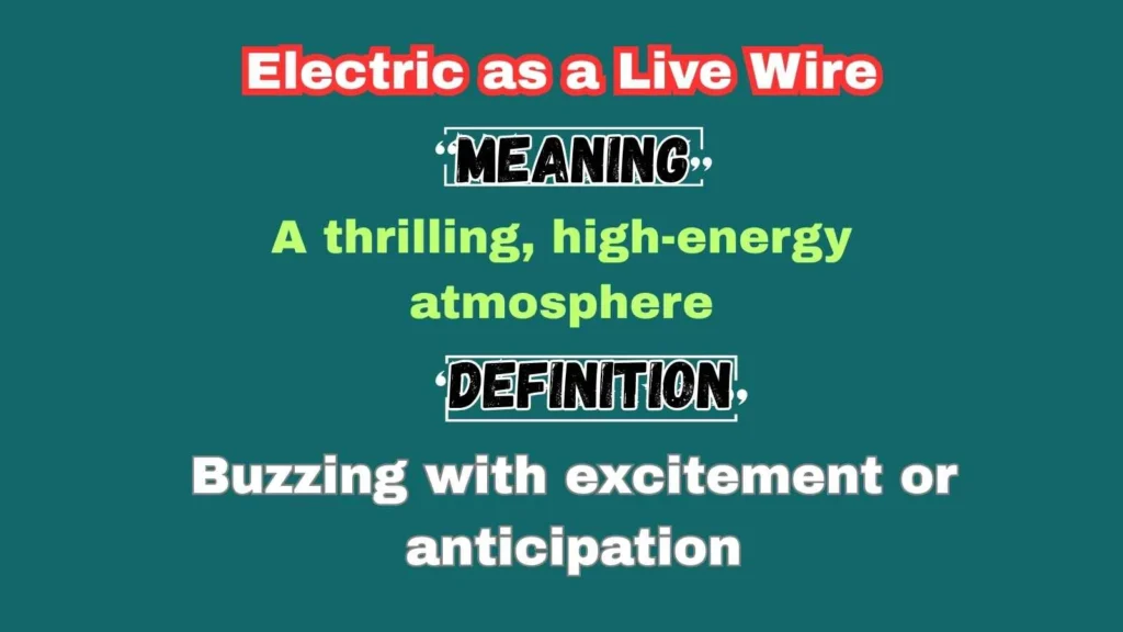 Electric as a Live Wire