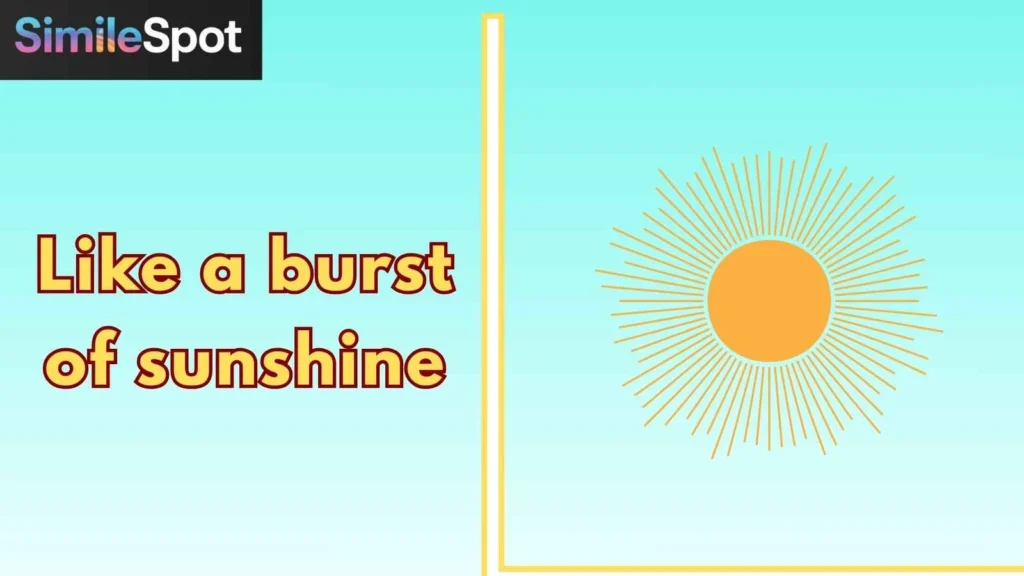 Like a burst of sunshine