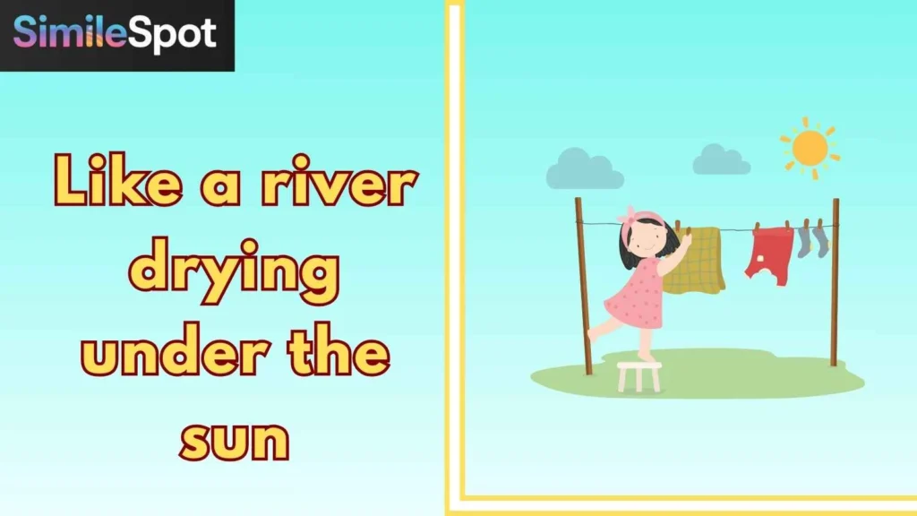 Like a river drying under the sun