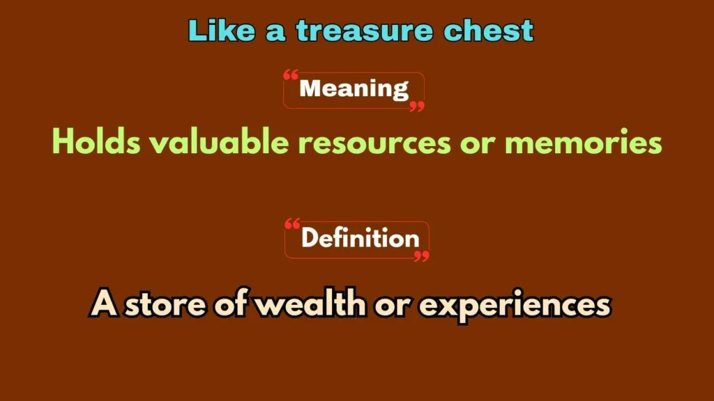 Like a treasure chest