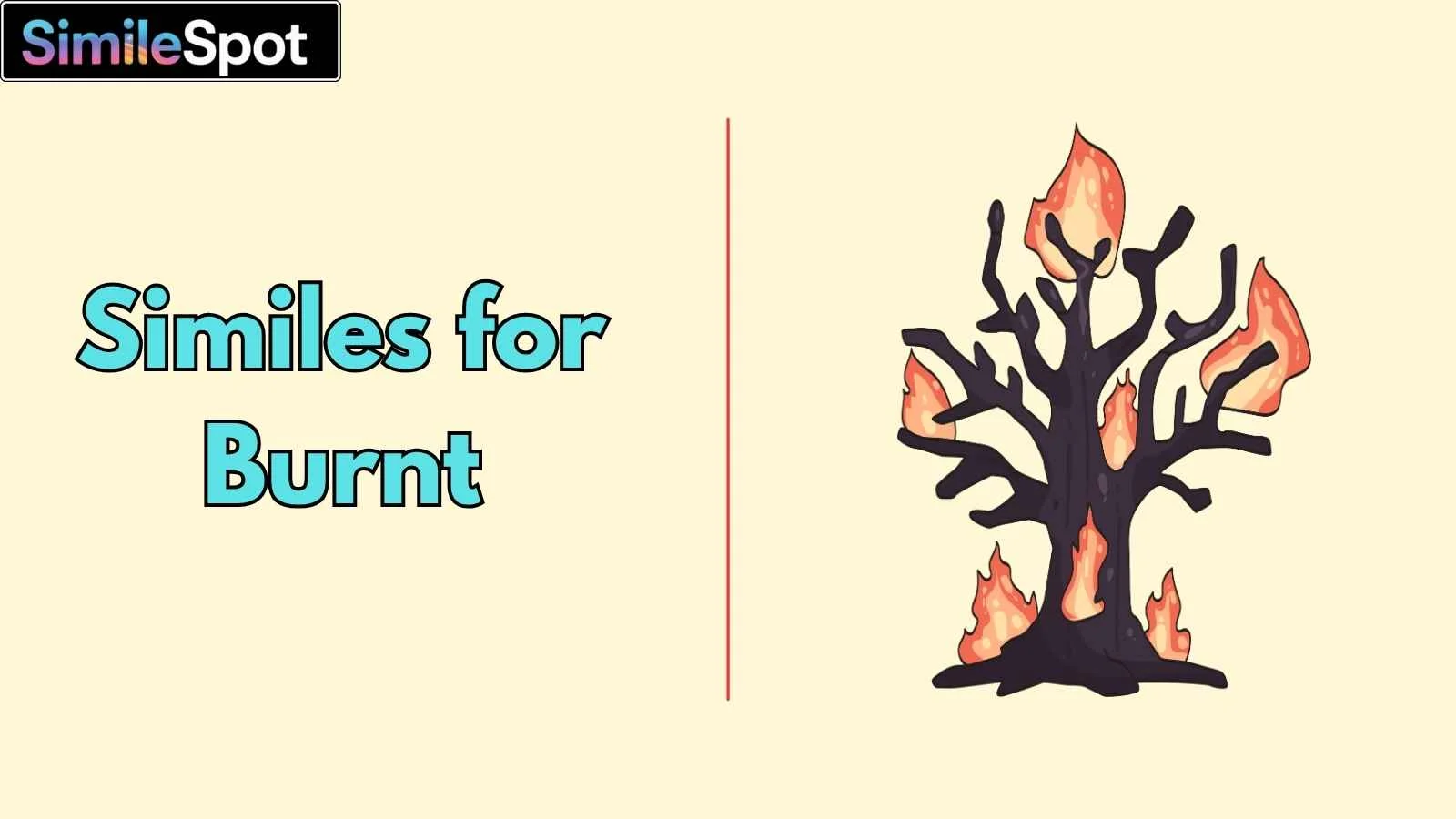 Similes for Burnt
