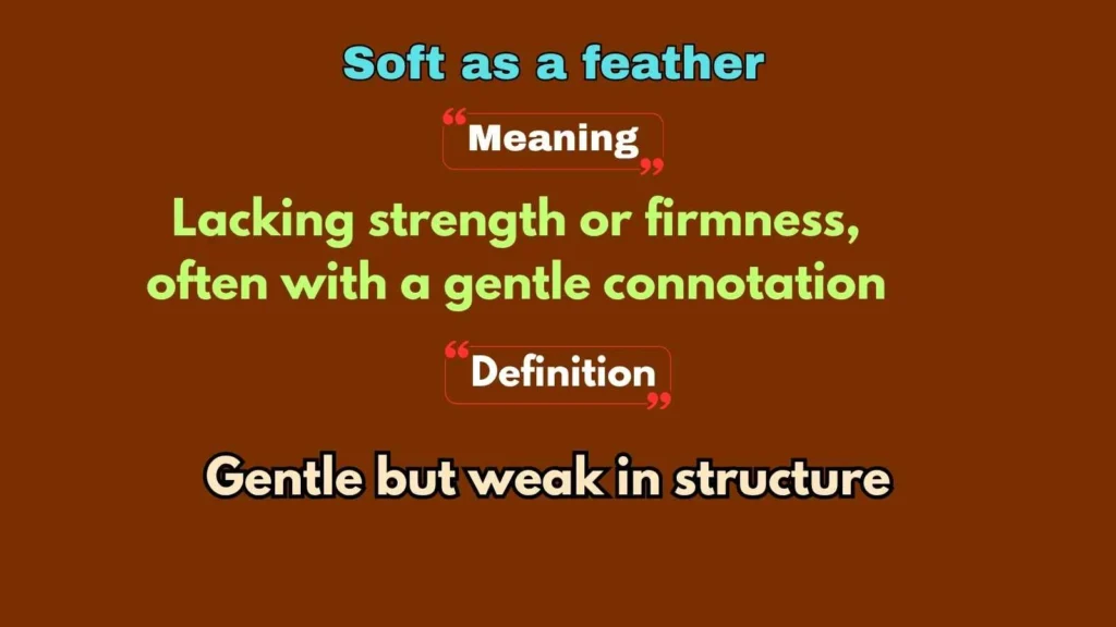 Soft as a feather