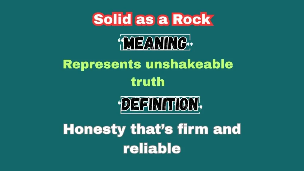 Solid as a Rock