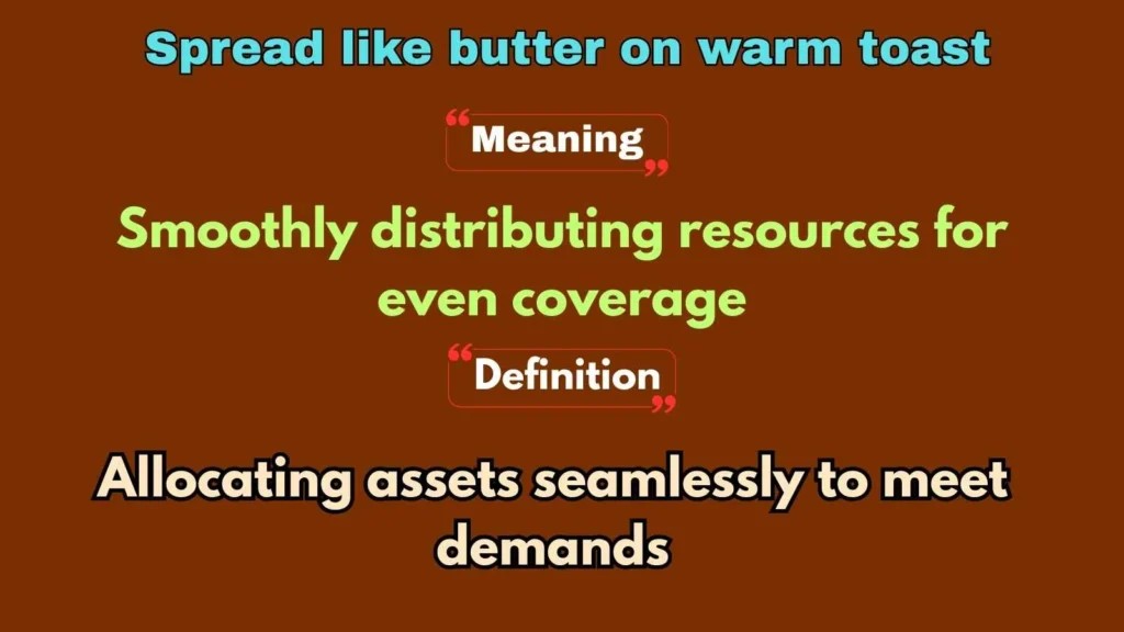 Spread like butter on warm toast