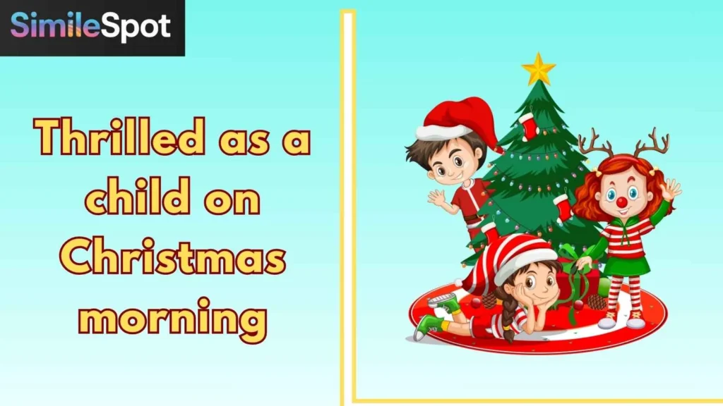 Thrilled as a child on Christmas morning