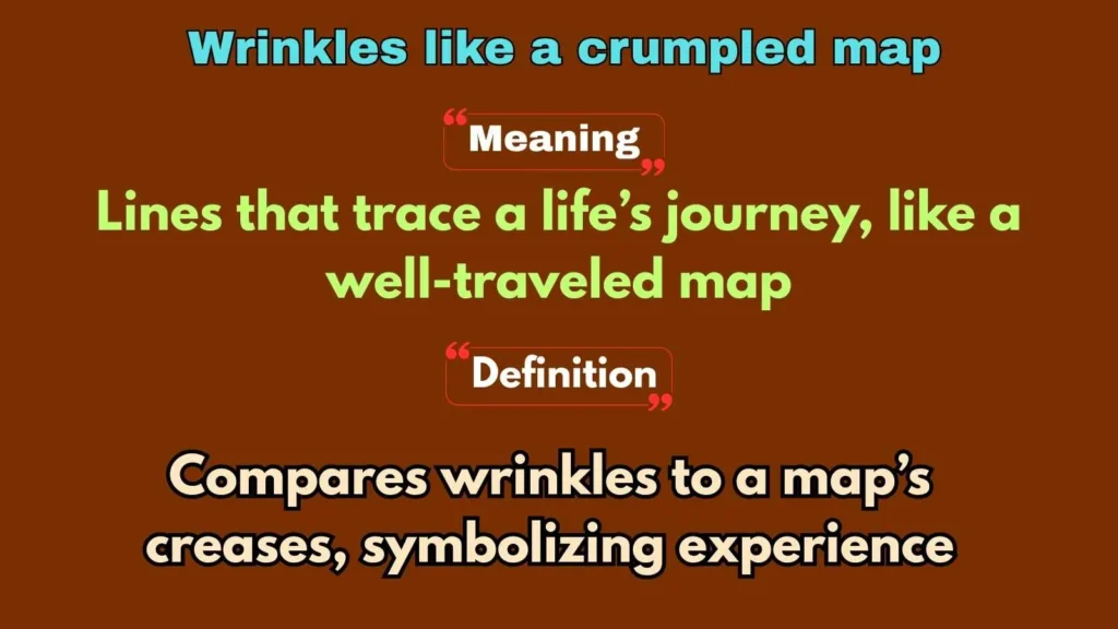 Wrinkles like a crumpled map