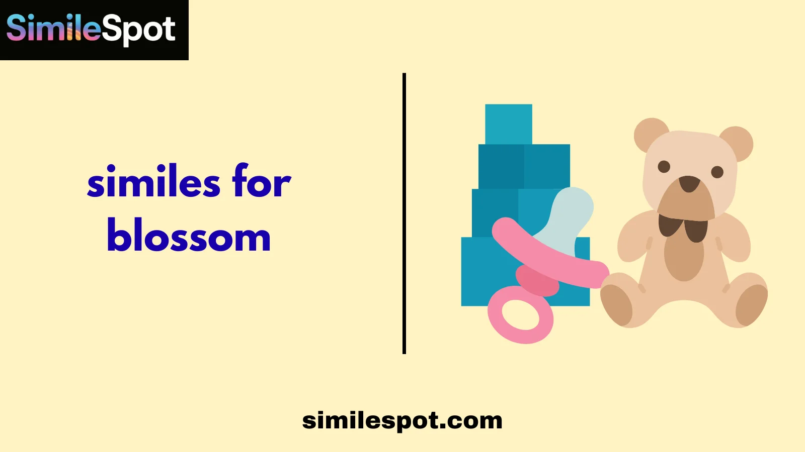 similes for blossom