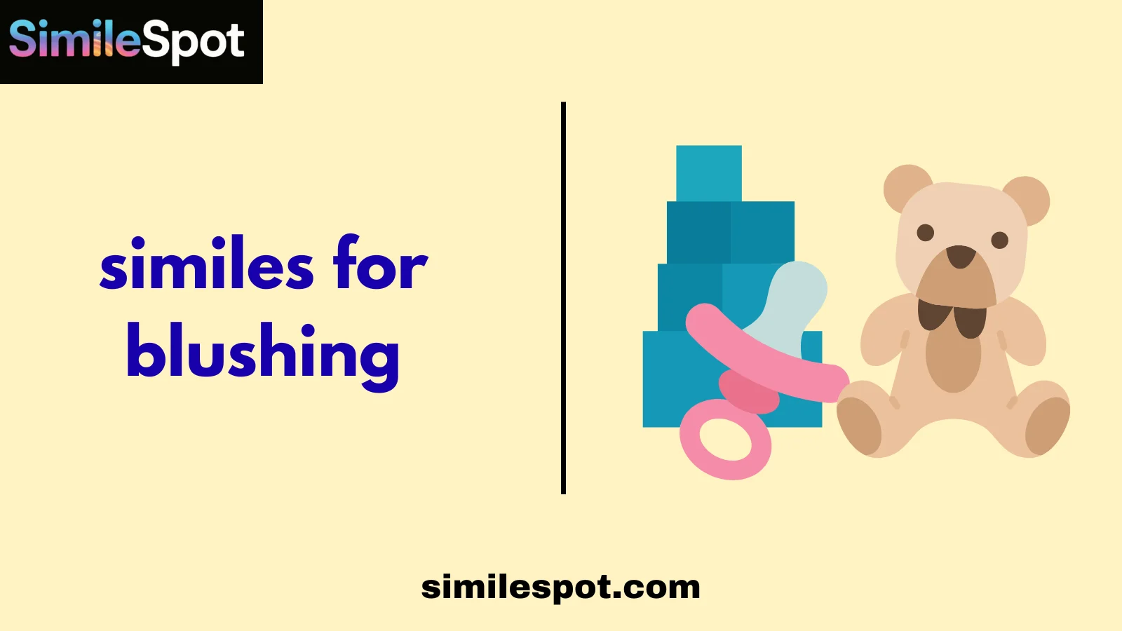 similes for blushing