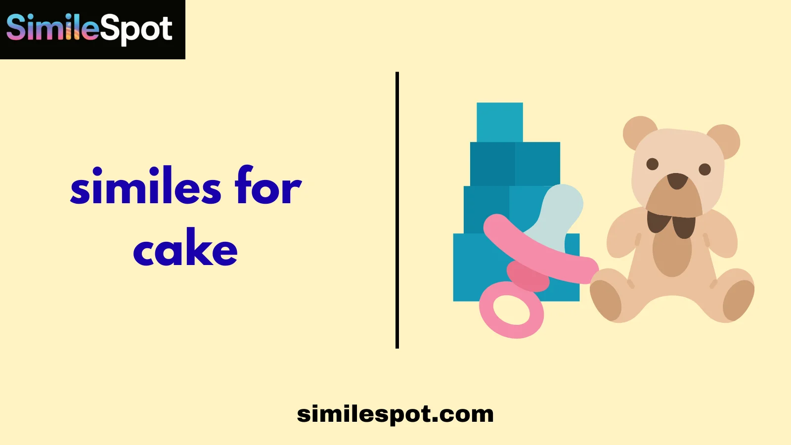 similes for cake
