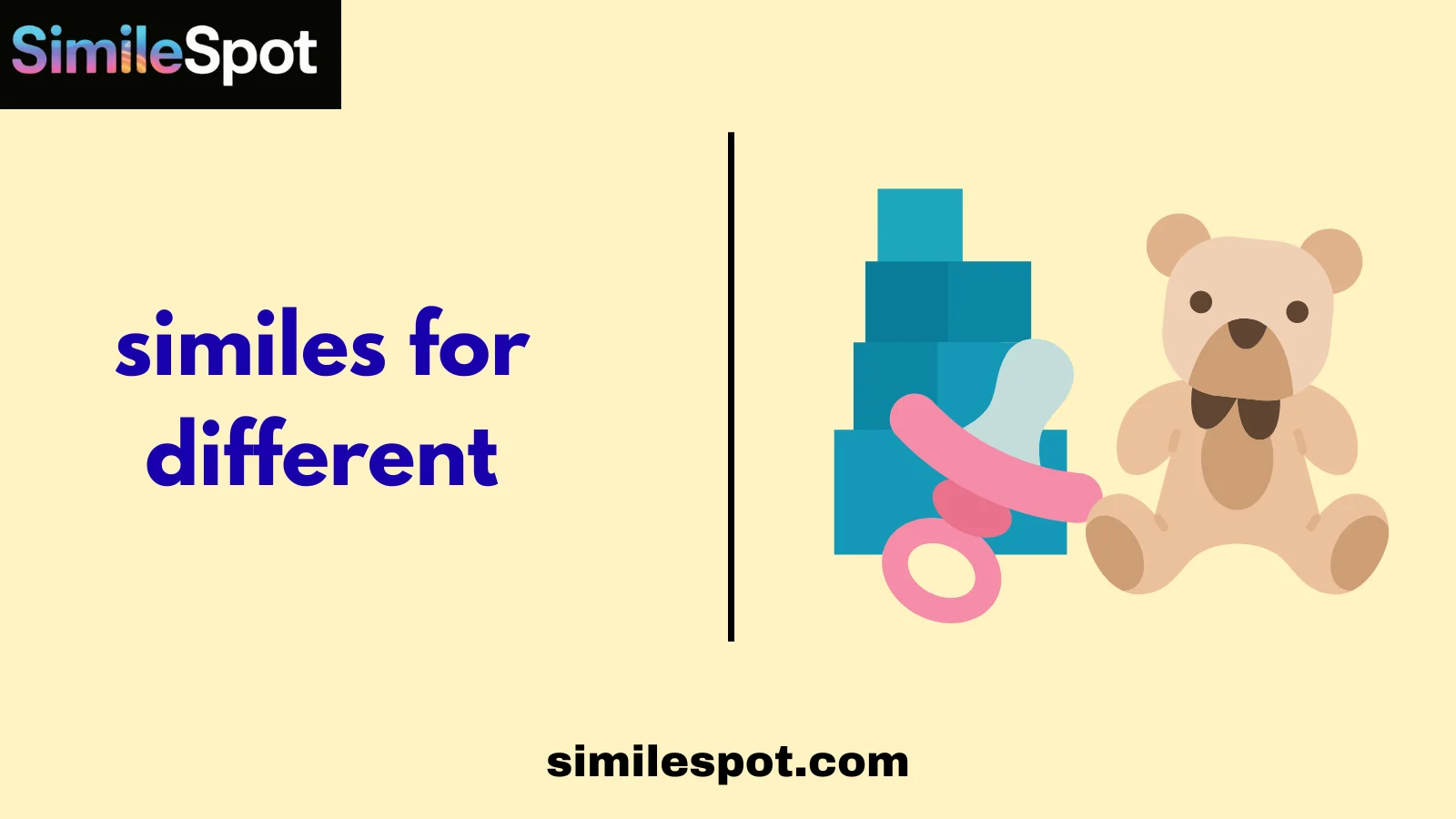 similes for different