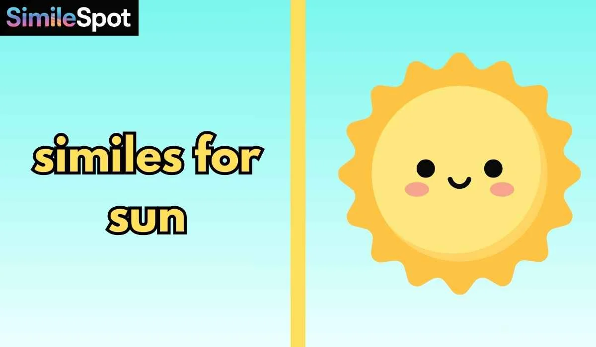 similes for sun
