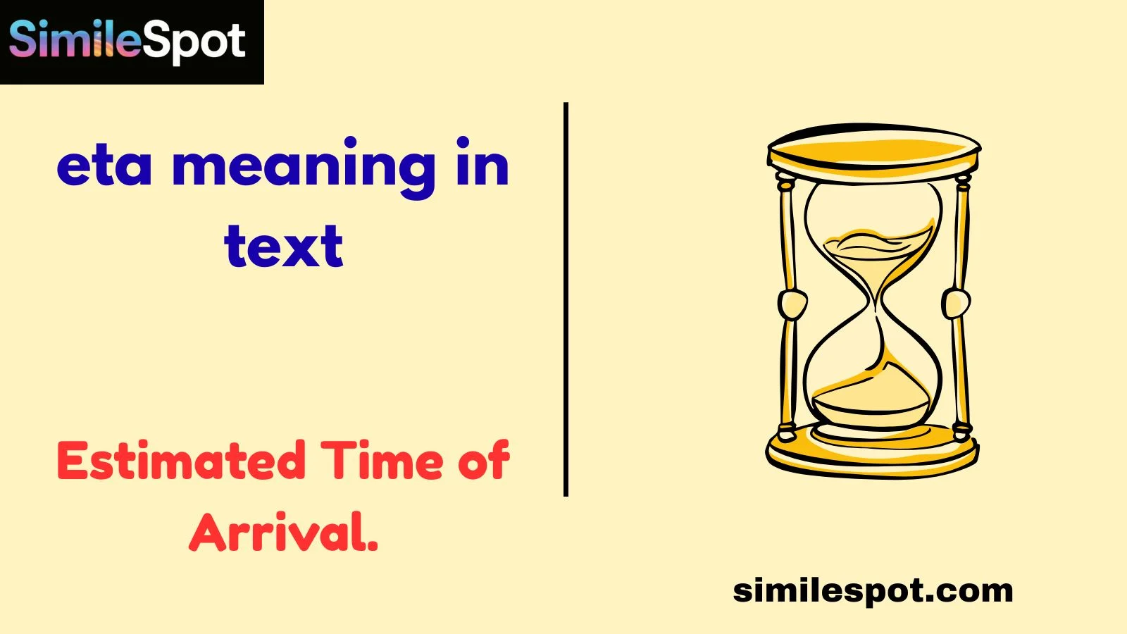 eta meaning in text