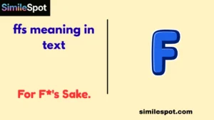 ffs meaning in text