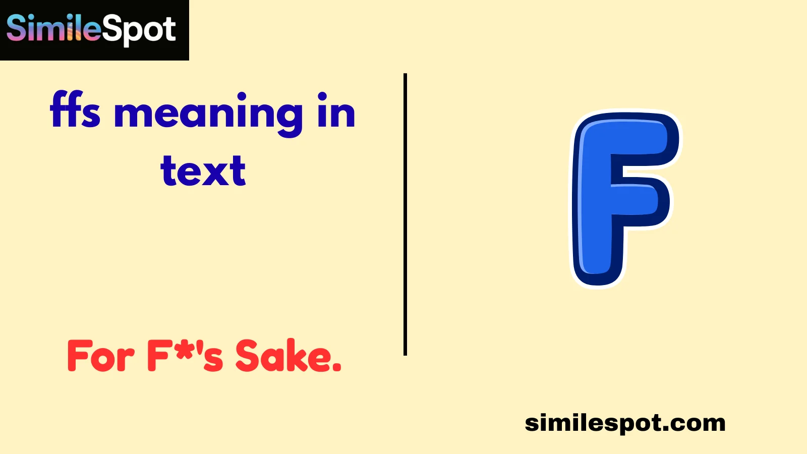 ffs meaning in text