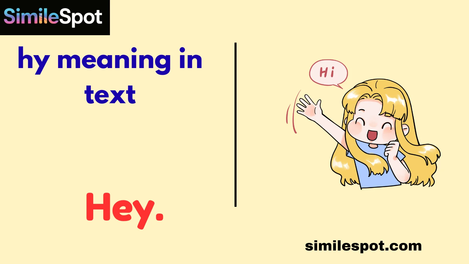 hy meaning in text