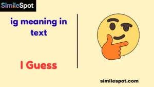 ig meaning in text