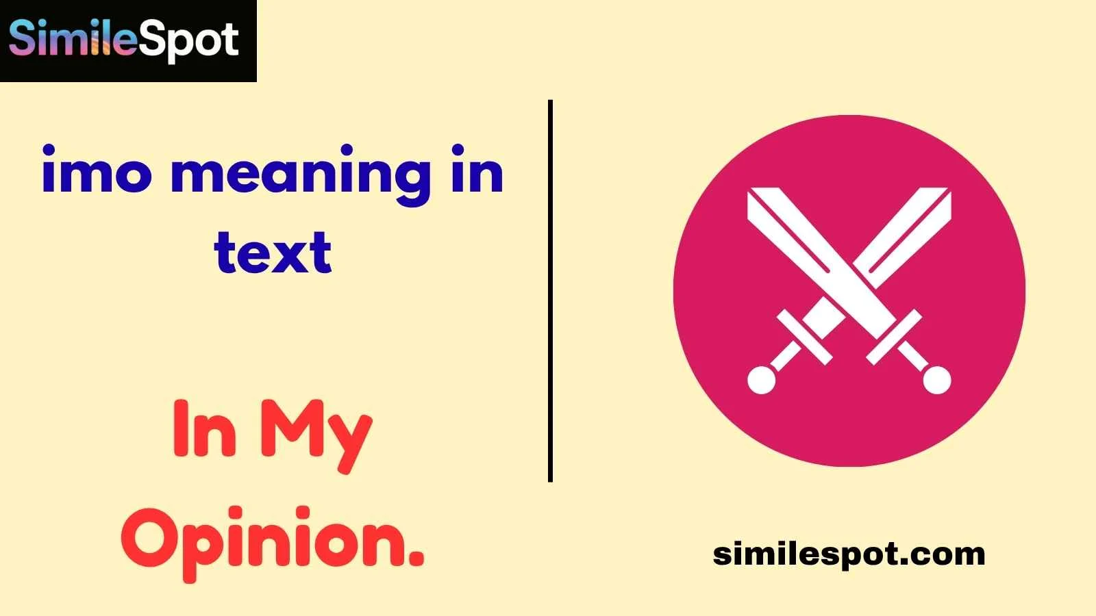 imo meaning in text