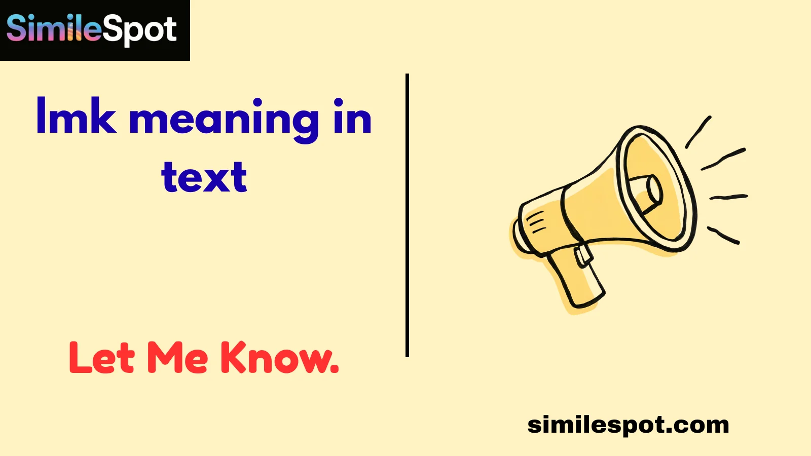lmk meaning in text