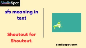 sfs meaning in text