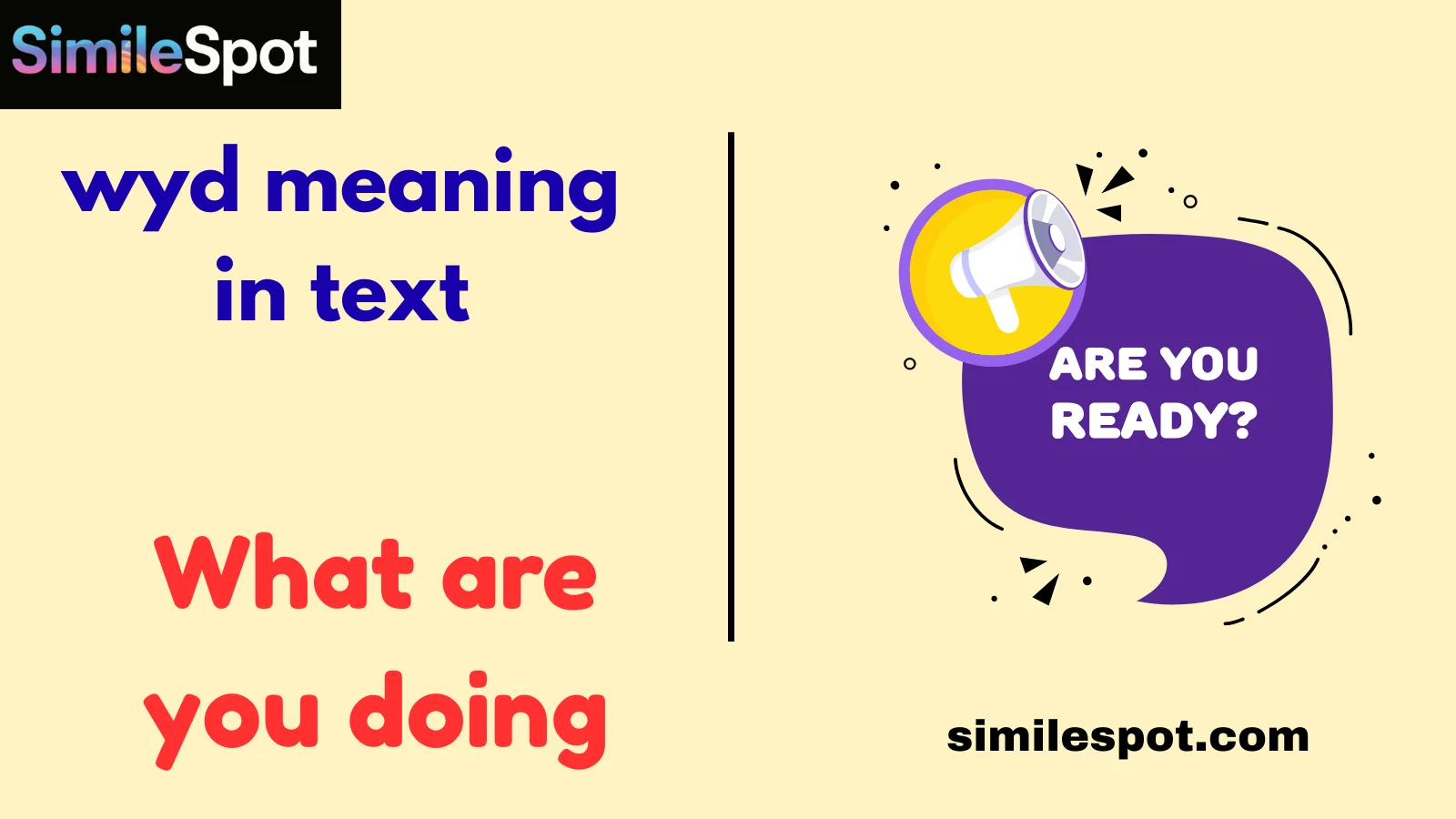 wyd meaning in text