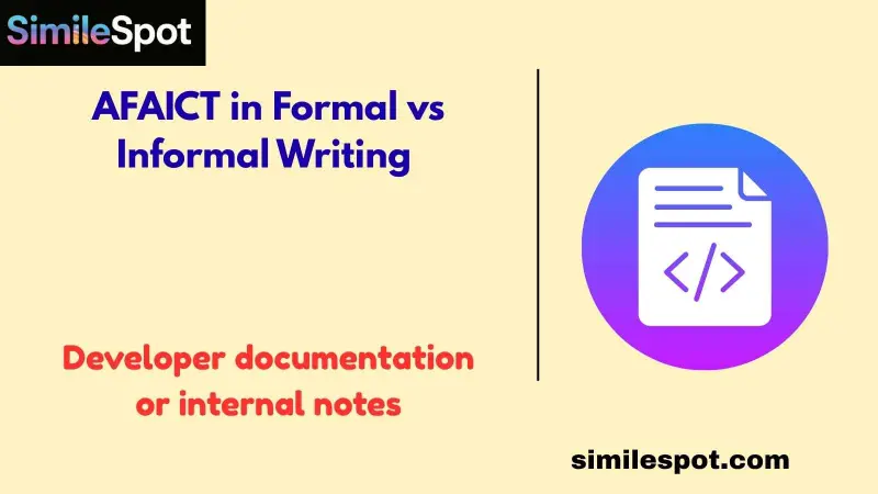 AFAICT in Formal vs Informal Writing 