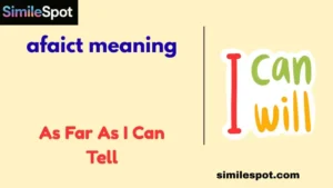 afaict meaning