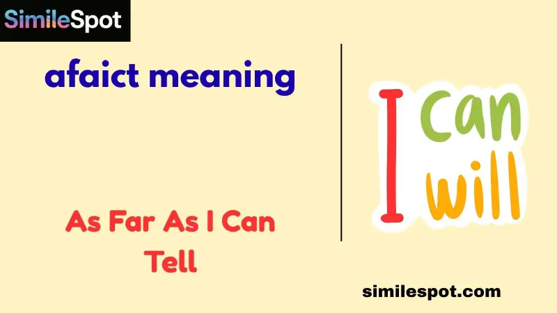 afaict meaning