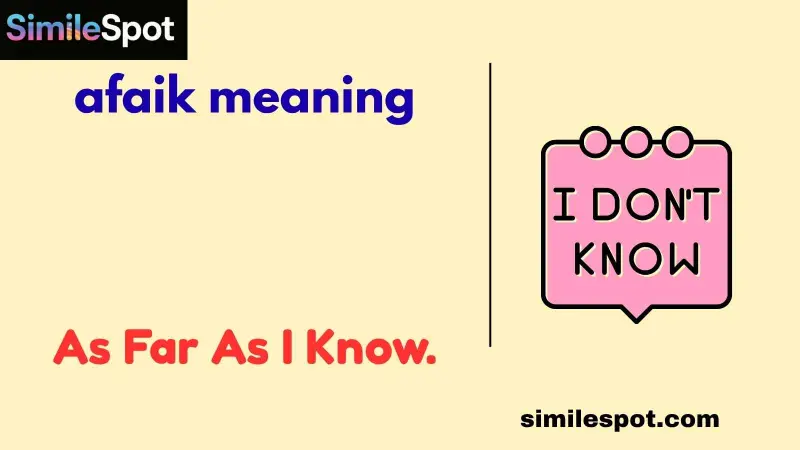 afaik meaning