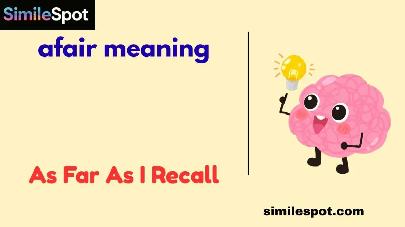 afair meaning