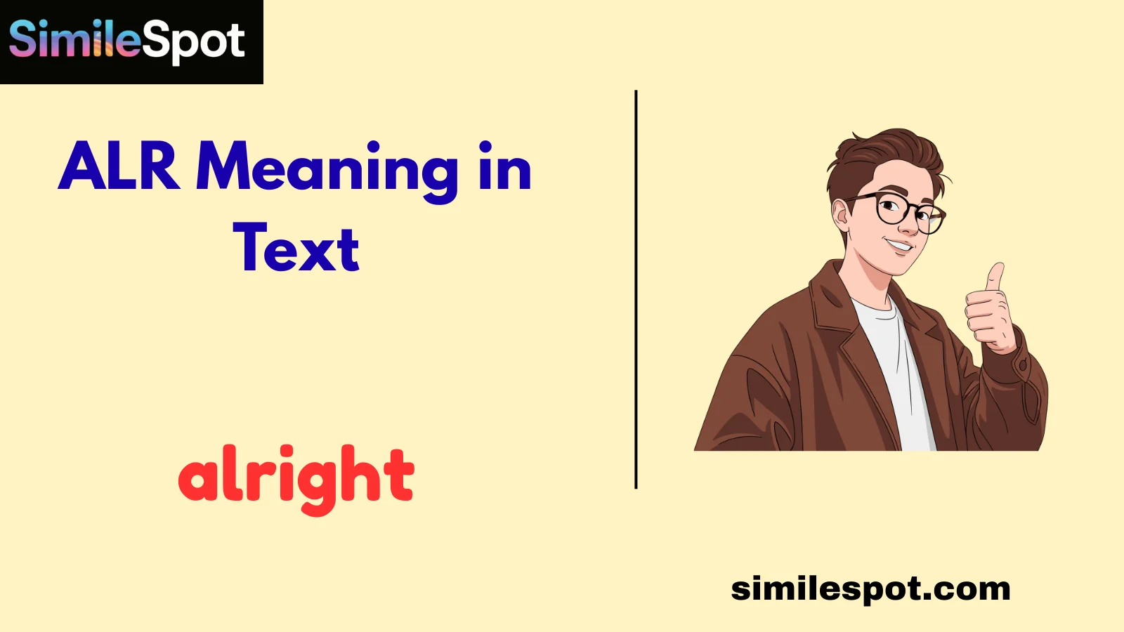 alr meaning in text