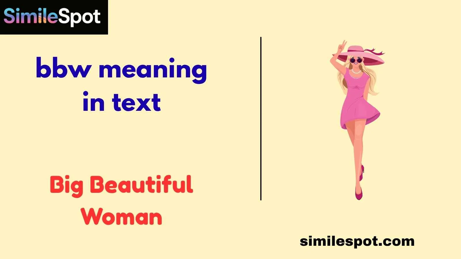 bbw meaning in text