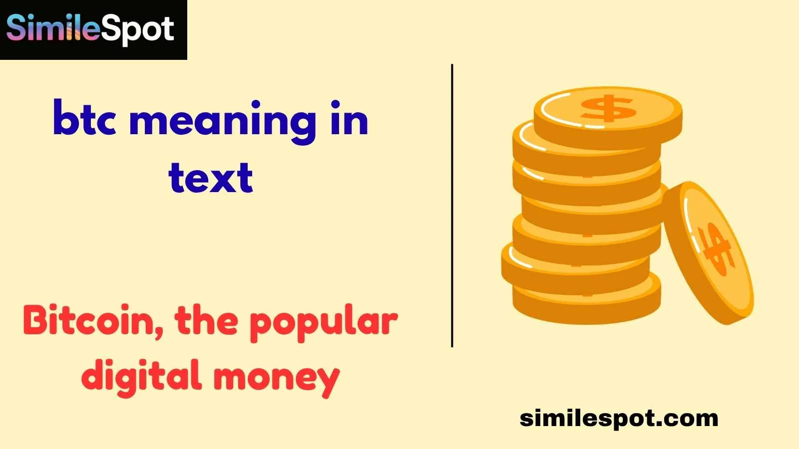 btc meaning in text