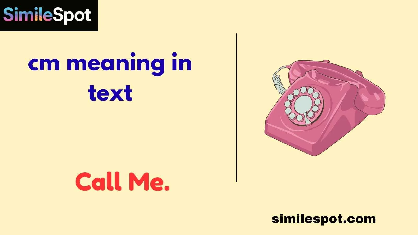 cm meaning in text