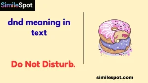 dnd meaning in text