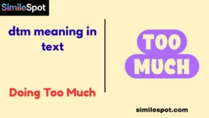 dtm meaning in text