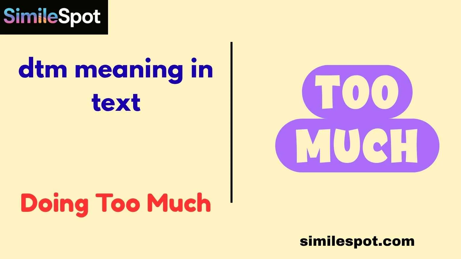 dtm meaning in text