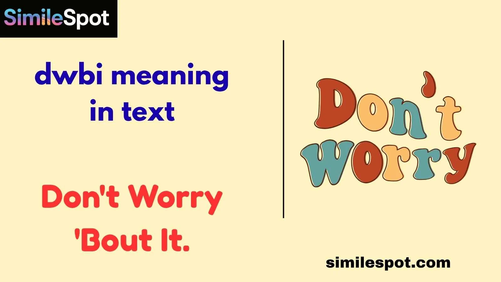 dwbi meaning in text
