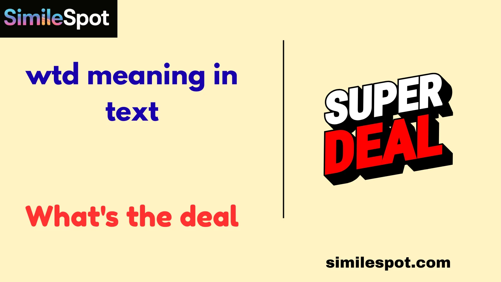 wtd meaning in text