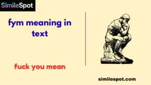 fym meaning in text