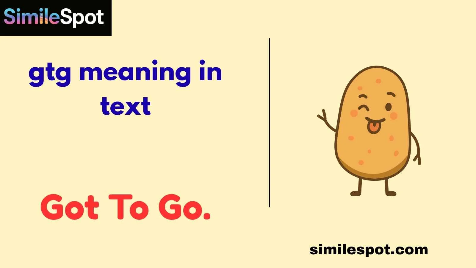 gtg meaning in text