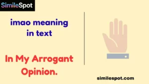 imao meaning in text