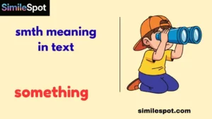 smth meaning in text