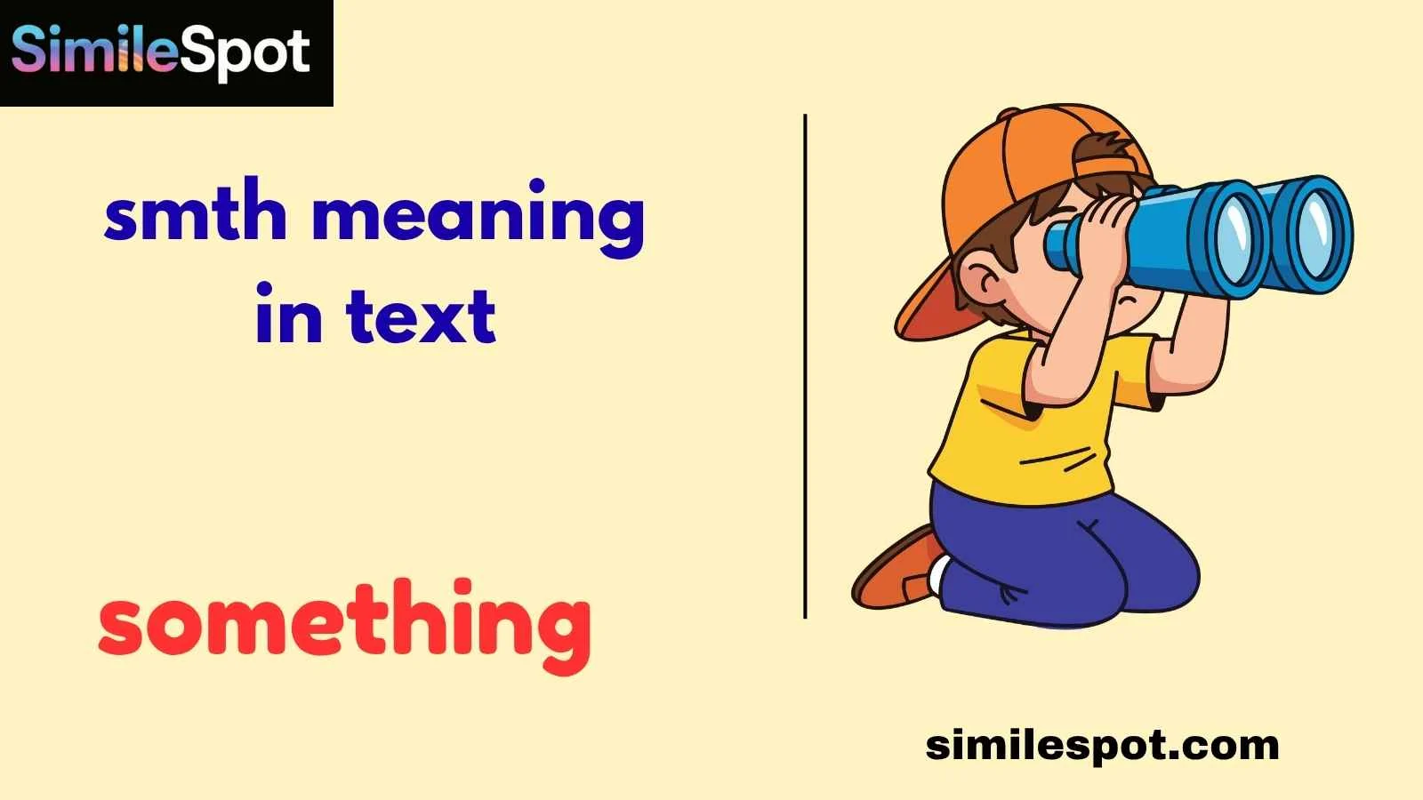 smth meaning in text
