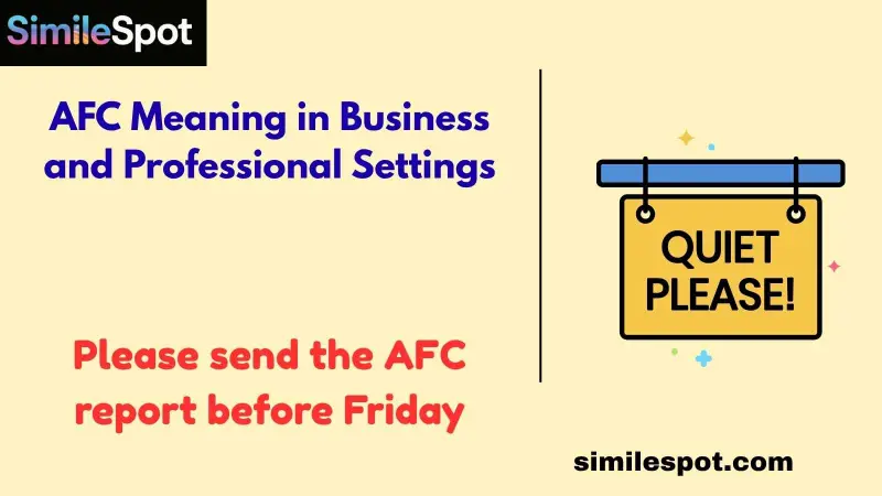 AFC Meaning in Business and Professional Settings
