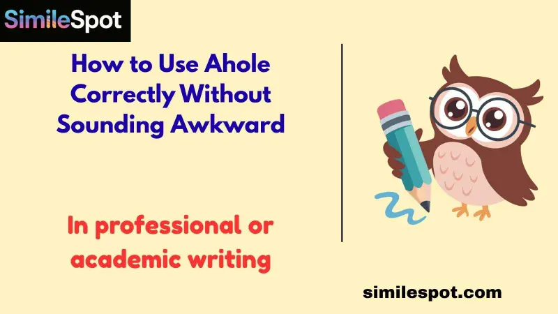 How to Use Ahole Correctly Without Sounding Awkward