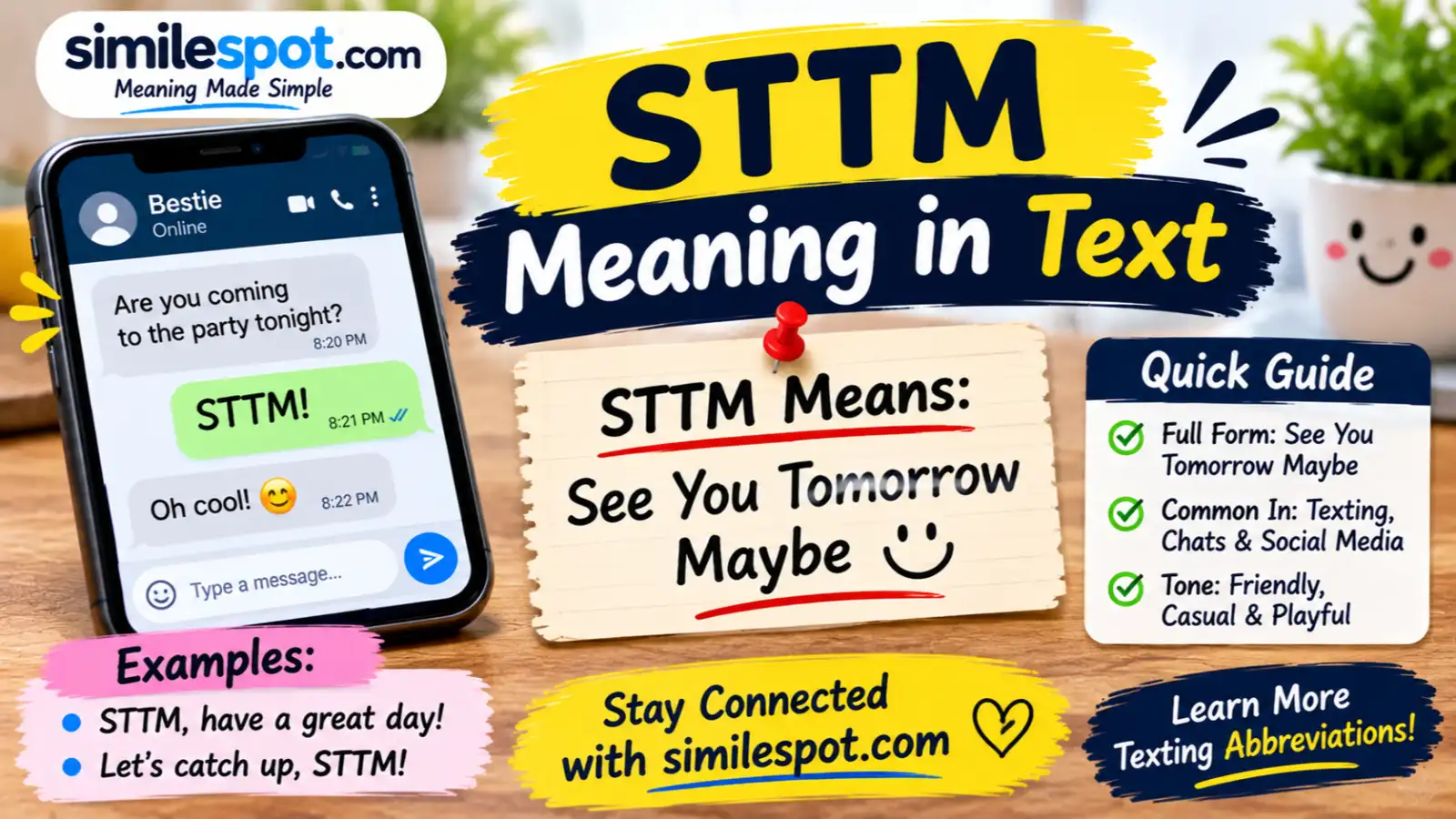 sttm meaning in text